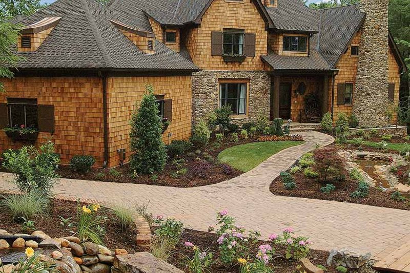 Home Plan - Exterior - Front Elevation 4 for Country House Plan #453-403 - 5 bed, 5 bath