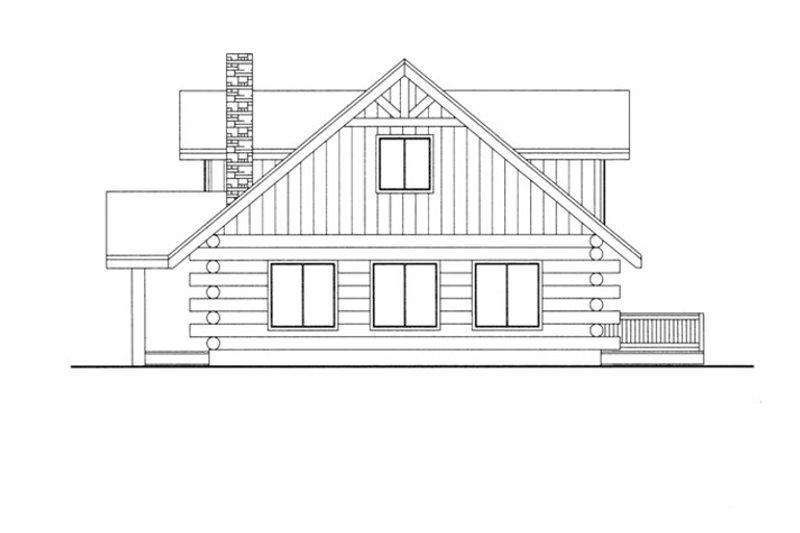 Home Plan - Floor Plan - Other Floor for Log House Plan #117-824 - 2 bed, 2 bath