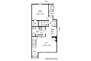 European Style House Plan - 3 Beds 2 Baths 1453 Sq/Ft Plan #329-183 
