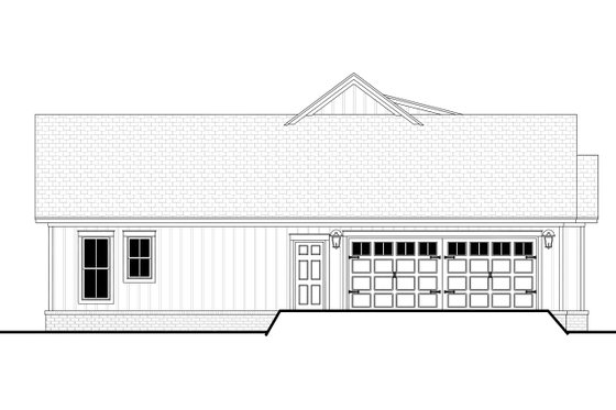 Exterior - Other Elevation 1 for Farmhouse House Plan #430-230 - 3 bed, 2 bath