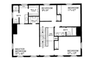 Colonial Style House Plan - 4 Beds 2.5 Baths 3044 Sq/Ft Plan #72-353 