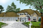 European Style House Plan - 5 Beds 2.5 Baths 3990 Sq/Ft Plan #100-206 