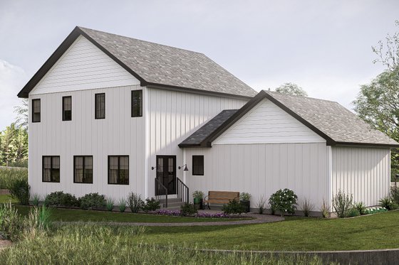 Exterior - Other Elevation 4 for Farmhouse House Plan #455-687 - 4 bed, 2.5 bath