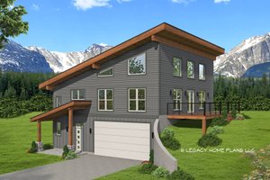 Modern Exterior - Front Elevation Plan #932-634