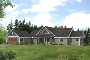 Craftsman Exterior - Front Elevation Plan #117-1040
