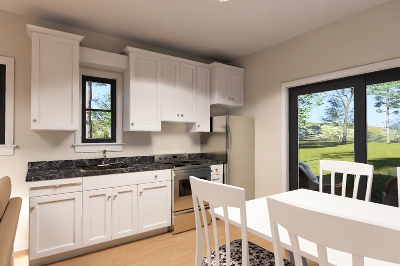 House Blueprint - Interior - Kitchen for Modern House Plan #513-2452 - 2 bed, 1 bath