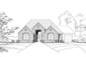 Cottage Exterior - Front Elevation Plan #411-475