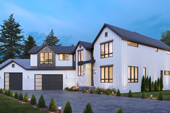 Exterior - Front Elevation 4 for Farmhouse House Plan #1066-285 - 4 bed, 5 bath