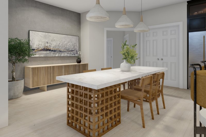 House Blueprint - Interior - Dining Room for Country House Plan #1064-285 - 3 bed, 2.5 bath