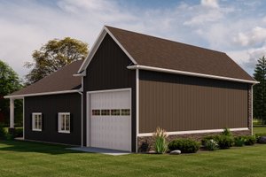 Exterior - Other Elevation for Country House Plan #1064-219, 0 bath