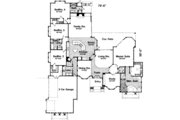 European Style House Plan - 4 Beds 3.5 Baths 3400 Sq/Ft Plan #135-123 