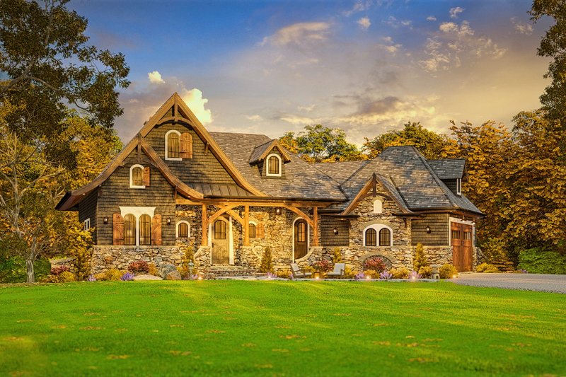 Home Plan - Exterior - Front Elevation 8 for Craftsman House Plan #54-709 - 3 bed, 3 bath