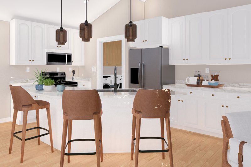 Architectural House Design - Interior - Kitchen for Craftsman House Plan #1060-430 - 3 bed, 2 bath