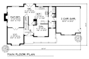 Farmhouse Style House Plan - 3 Beds 2.5 Baths 1986 Sq/Ft Plan #70-262 