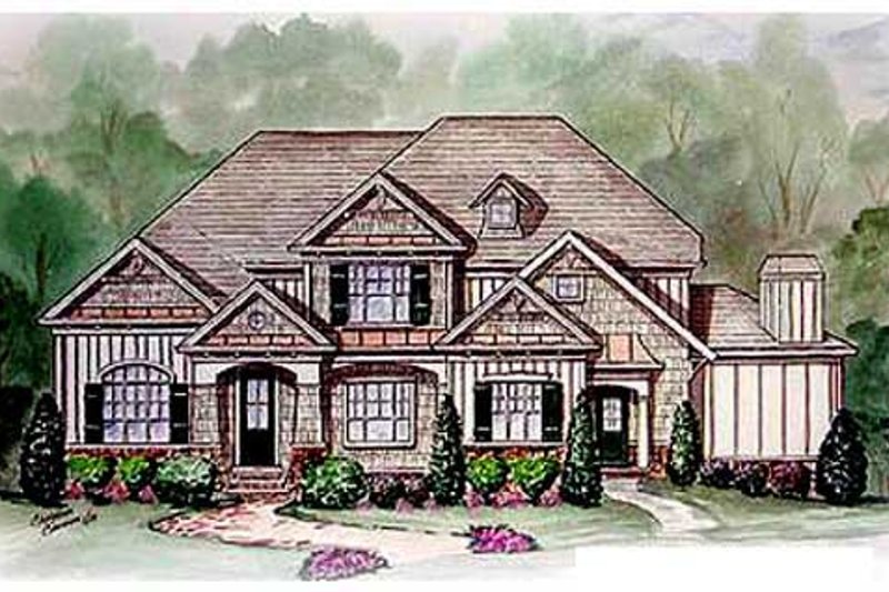 Traditional Style House Plan - 4 Beds 3.5 Baths 2994 Sq/Ft Plan #54-113
