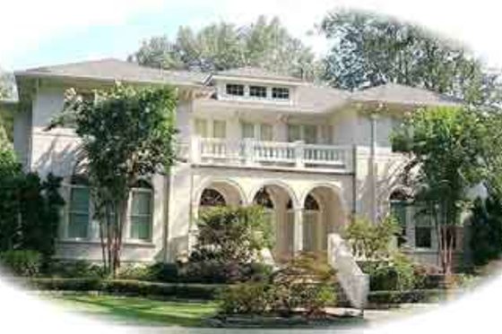 Exterior - Front Elevation for Mediterranean House Plan #81-648 - 5 bed, 3.5 bath