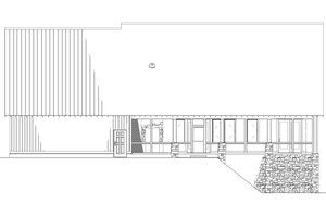 Exterior - Rear Elevation for Country House Plan #17-2459 - 3 bed, 2.5 bath
