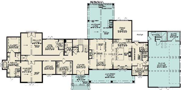 House Blueprint - Contemporary Floor Plan - Main Floor Plan #923-400