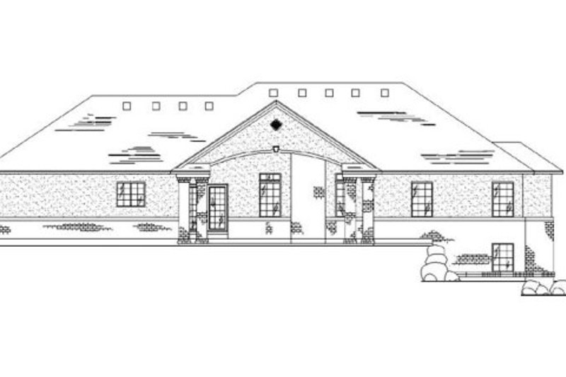 Home Plan - Exterior - Rear Elevation for Traditional House Plan #5-247 - 5 bed, 3.5 bath