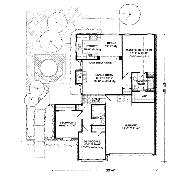 House Plan Design - European Floor Plan - Main Floor Plan #410-259