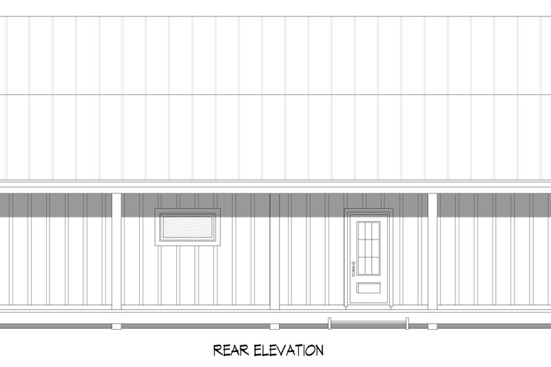 Dream House Plan - Exterior - Rear Elevation for Southern House Plan #932-1379 - 3 bed, 2 bath