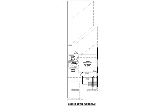 Floor Plan - Upper Floor for Traditional House Plan #81-13638 - 3 bed, 3 bath