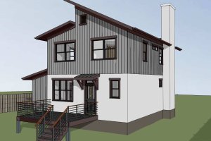Exterior - Other Elevation for Modern House Plan #79-328 - 3 bed, 2.5 bath