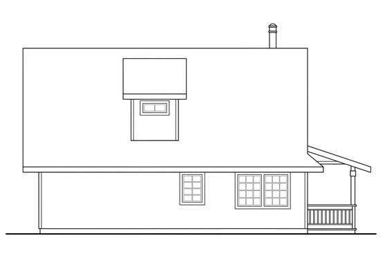 Exterior - Other Elevation for Cottage House Plan #124-452 - 3 bed, 2 bath