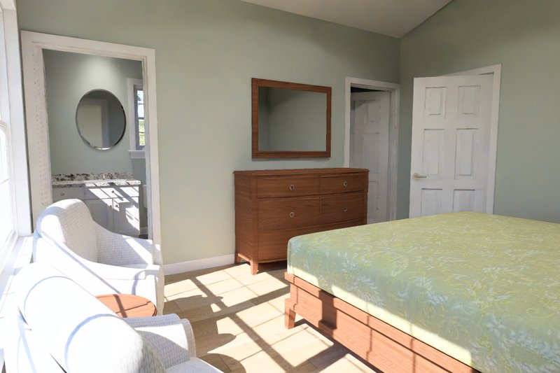 Architectural House Design - Interior - Master Bedroom 1 for Cottage House Plan #513-2465 - 4 bed, 3 bath