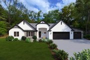 Craftsman Style House Plan - 4 Beds 2.5 Baths 2381 Sq/Ft Plan #1111-44 Exterior 