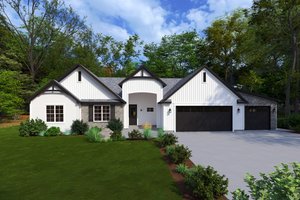 Craftsman Exterior - Front Elevation Plan #1111-44