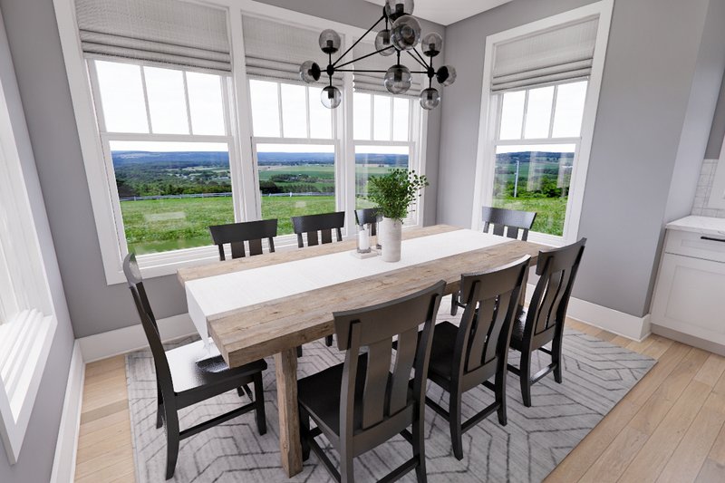 House Design - Interior - Dining Room for Traditional House Plan #51-1257 - 3 bed, 3.5 bath