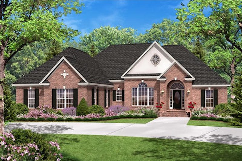 Home Plan - European Exterior - Front Elevation Plan #430-31