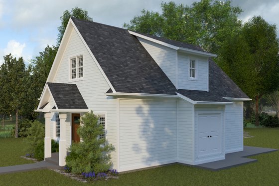 Exterior - Front Elevation 4 for Farmhouse House Plan #1060-301 - 2 bed, 1.5 bath