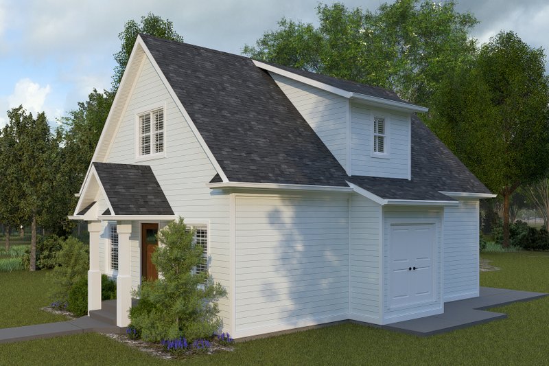 House Design - Exterior - Front Elevation 4 for Farmhouse House Plan #1060-301 - 2 bed, 1.5 bath