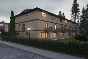 Exterior - Rear Elevation for Contemporary House Plan #1066-218 - 8 bed, 8.5 bath