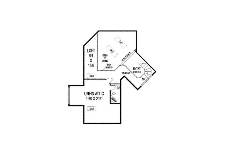 Home Plan - Floor Plan - Other Floor for Traditional House Plan #60-508 - 4 bed, 4 bath