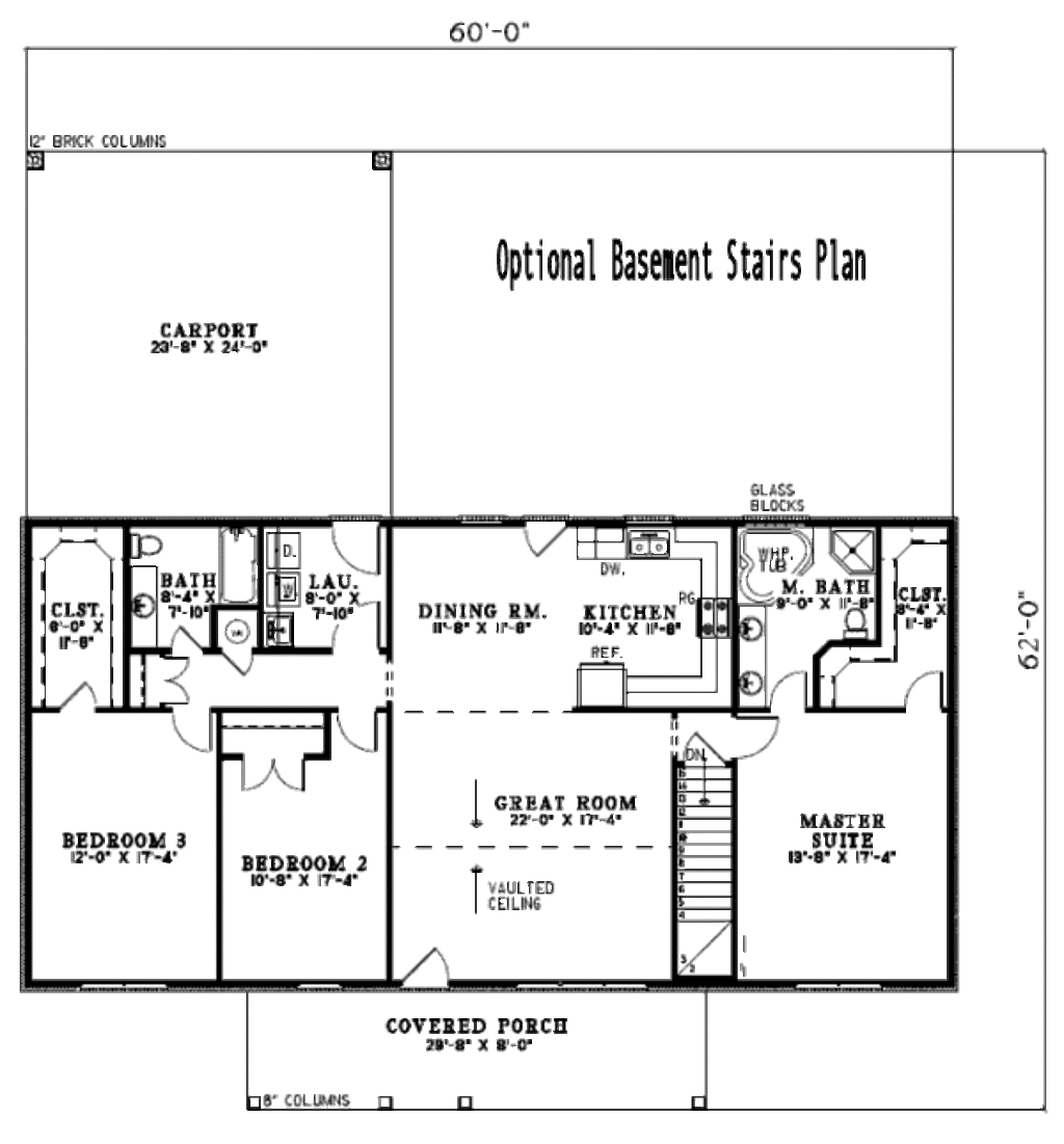 House Plan 3 Beds 2 Baths 1800 Sq/Ft Plan 172141