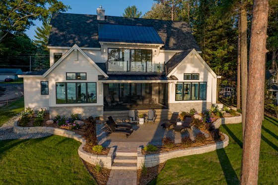 Exterior - Rear Elevation 1 for Farmhouse House Plan #928-399 - 3 bed, 3.5 bath