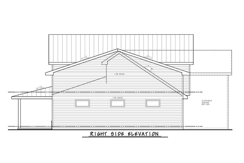 Architectural House Design - Exterior - Other Elevation 1 for Barndominium House Plan #20-2551 - 3 bed, 2.5 bath