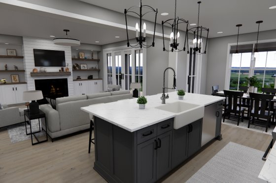 Interior - Kitchen for Farmhouse House Plan #51-1302 - 3 bed, 3.5 bath