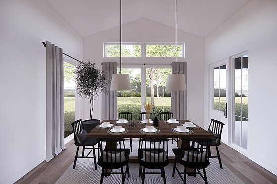 Interior - Dining Room for European House Plan #23-2794 - 4 bed, 2.5 bath