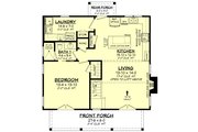 Farmhouse Style House Plan - 1 Beds 2 Baths 1227 Sq/Ft Plan #430-285 