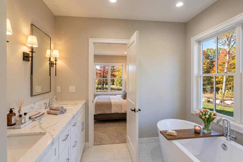 Home Plan - Interior - Master Bathroom 1 for Farmhouse House Plan #51-1522 - 3 bed, 3.5 bath