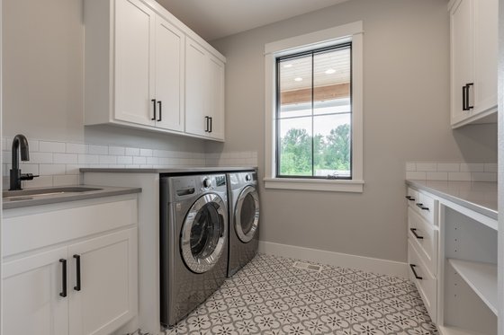 Interior - Laundry 3 for Farmhouse House Plan #1070-39 - 3 bed, 3.5 bath