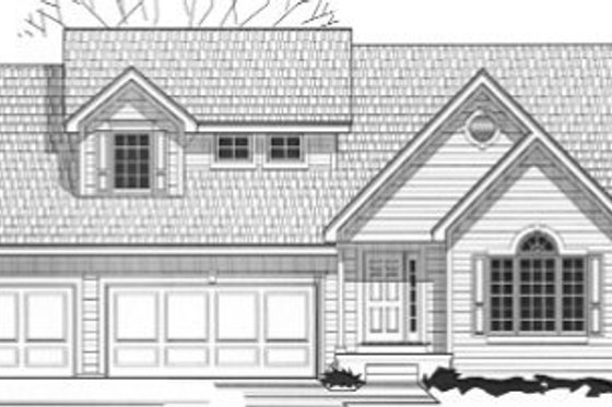 Exterior - Front Elevation for Traditional House Plan #67-152 - 3 bed, 2 bath