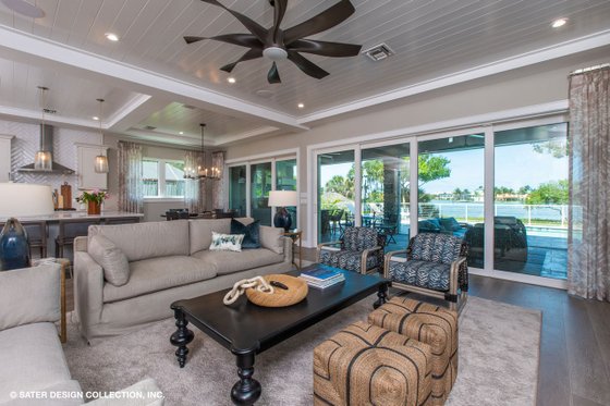 Interior - Family Room 1 for Modern House Plan #930-519 - 4 bed, 4.5 bath