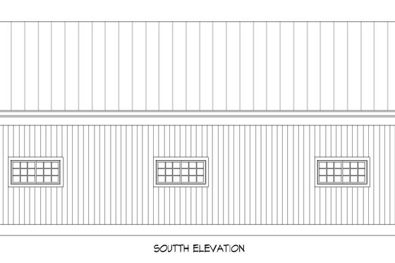 Exterior - Rear Elevation for Contemporary House Plan #932-897, 0 bath