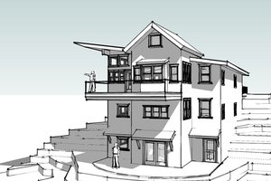 Modern Exterior - Front Elevation Plan #902-4