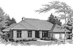 Traditional Exterior - Front Elevation Plan #70-373